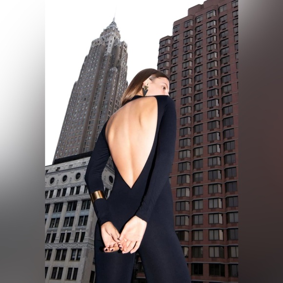Sergio Rossi Wolford Turtleneck Jumpsuit - Picture 2 of 4